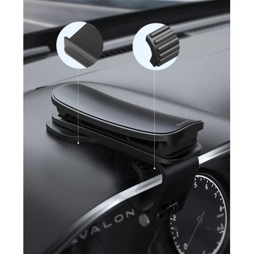 Baseus Big Mouth Pro univerzális autós műszerfalra helyezhető telefontartó ezüst (SUDZ-A0S) - 19