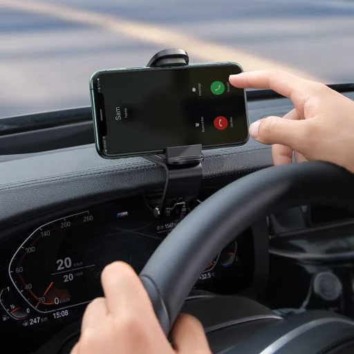 Baseus Big Mouth Pro univerzális autós műszerfalra helyezhető telefontartó ezüst (SUDZ-A0S) - 15