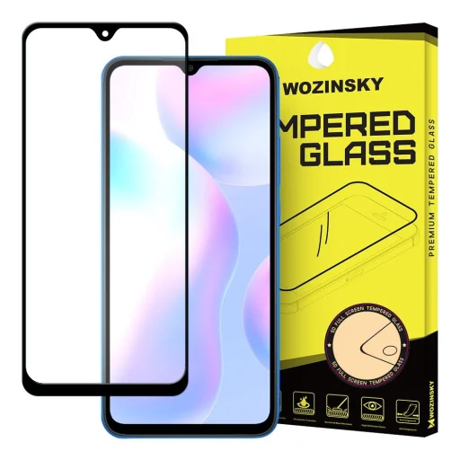 Wozinsky 9H kijelzővédő üvegfólia Xiaomi Redmi 9A / Redmi 9C fekete - 1