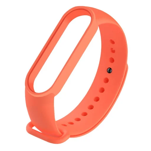 Szilikon Xiaomi Mi Band 5 szíj narancssárga - 2