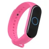 Szilikon Xiaomi Mi Band 5 szíj pink thumbnail
