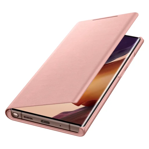 Samsung EF-NN985PAEGEU LED view fliptok LED fény kijelzéssel Samsung Note 20 Ultra bronz - 3