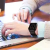 TECH-PROTECT BŐR ÓRASZÍJ APPLE WATCH 4/5/6/7/8/SE/Ultra (42/44/45/49mm) FEKETE thumbnail