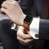 Apple Watch 4/5/6/7/8/SE/Ultra (42/44/45/49mm) Tech-Protect Bőr Óraszíj Barna thumbnail