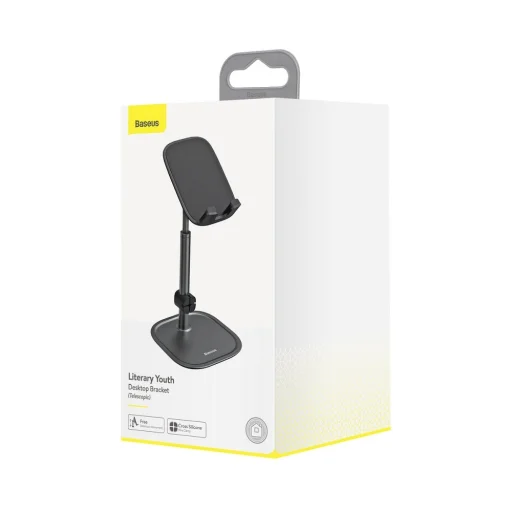 Baseus Literary univerzális teleszkópos asztali telefontartó állvány fekete - 8