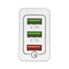 Wozinsky hálózati gyorstöltő adapter Quick Charge QC 3.0 3x USB 30W fehér (WWC-01) thumbnail