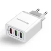 Wozinsky hálózati gyorstöltő adapter Quick Charge QC 3.0 3x USB 30W fehér (WWC-01) thumbnail