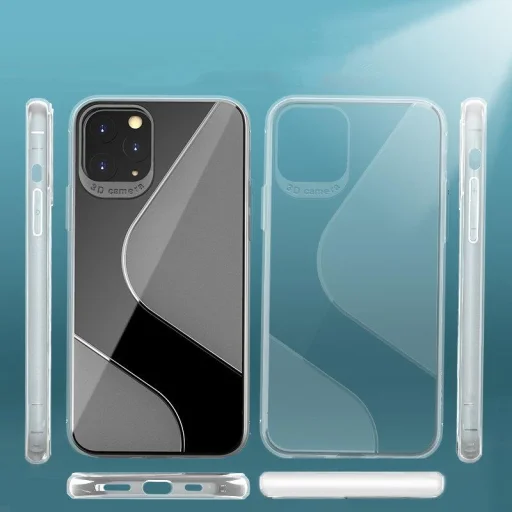 Huawei P40 Lite E S-Case flexibilis TPU tok átlátszó kék - 8