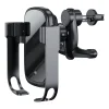 Baseus Rock Solid autós telefontartó elektromos zárhatósággal + 10 Qi vezeték nélküli töltéssel + szivargyújtós töltővel + USB kábellel fekete thumbnail