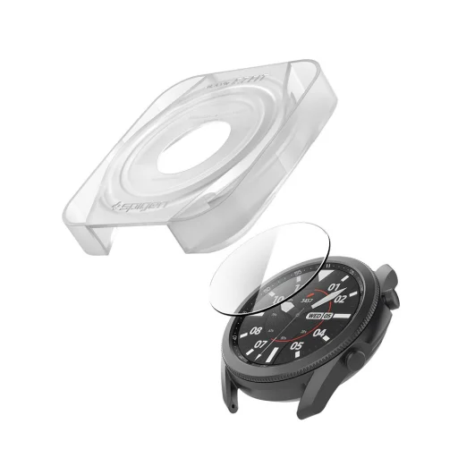 Spigen Glas.TR EZ FIT Samsung Galaxy Watch 3 45MM üvegfólia - 3