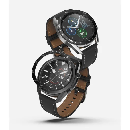 Ringke Samsung Galaxy Watch 3 (45MM) káva díszelem fekete - 3