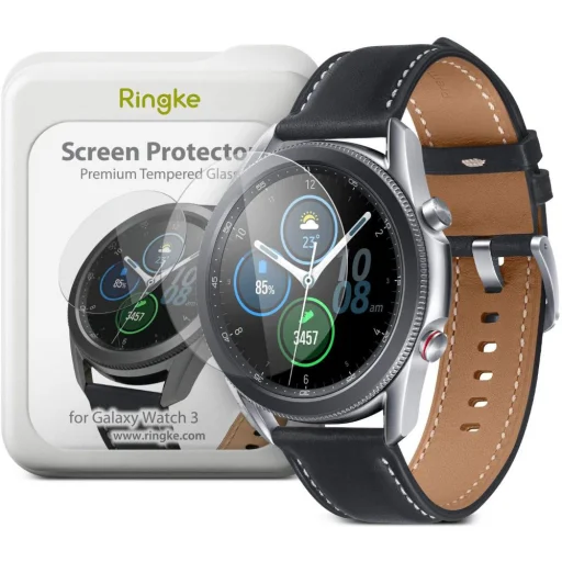 Ringke kijelzővédő okosóra üvegfólia Samsung Galaxy Watch 3 41 mm 4 db - 1