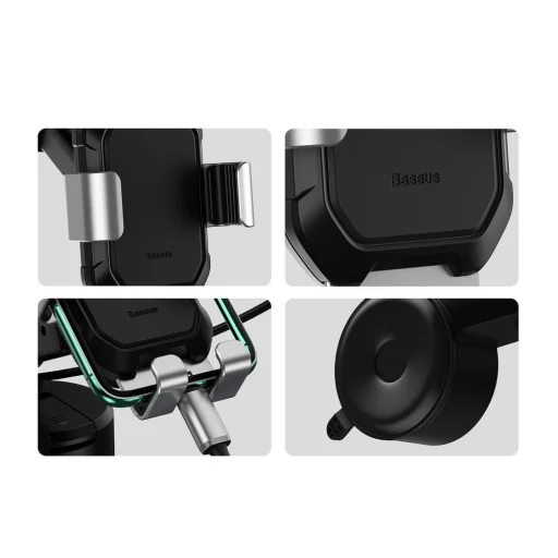 Baseus Univerzállis Gravity autós telefon tartó fekete (SUYL-TK01) - 21