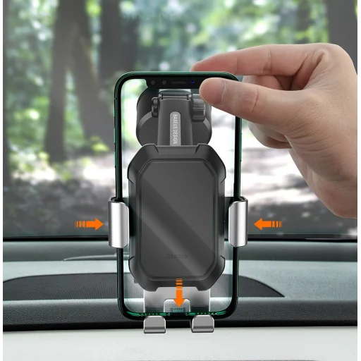 Baseus Univerzállis Gravity autós telefon tartó fekete (SUYL-TK01) - 16