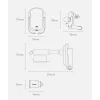 Baseus Rock Solid autós telefontartó elektromos zárhatósággal + 10 Qi vezeték nélküli töltéssel + szivargyújtós töltővel + USB kábellel fekete thumbnail