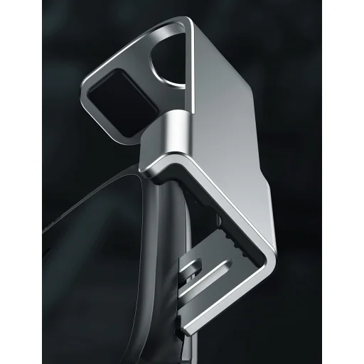 Baseus Rock Solid autós telefontartó elektromos zárhatósággal + 10 Qi vezeték nélküli töltéssel + szivargyújtós töltővel + USB kábellel fekete - 20