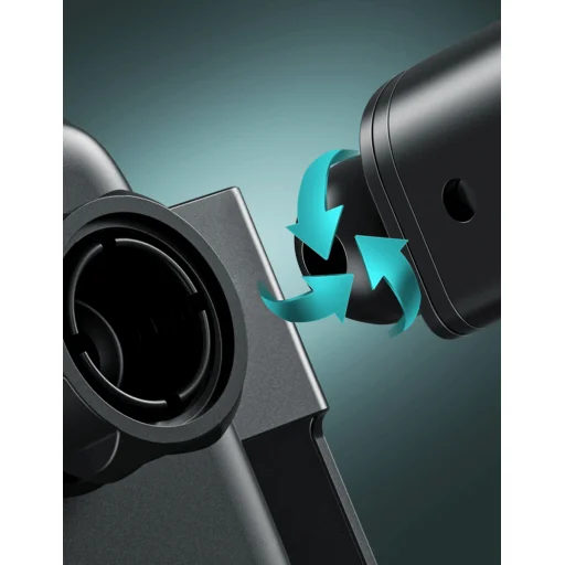 Baseus Rock Solid autós telefontartó elektromos zárhatósággal + 10 Qi vezeték nélküli töltéssel + szivargyújtós töltővel + USB kábellel fekete - 21