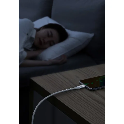 Baseus USB - USB Type C kábel Quick Charge, Power Delivery 5A 1m ezüst (CATSS-A0S) - 14