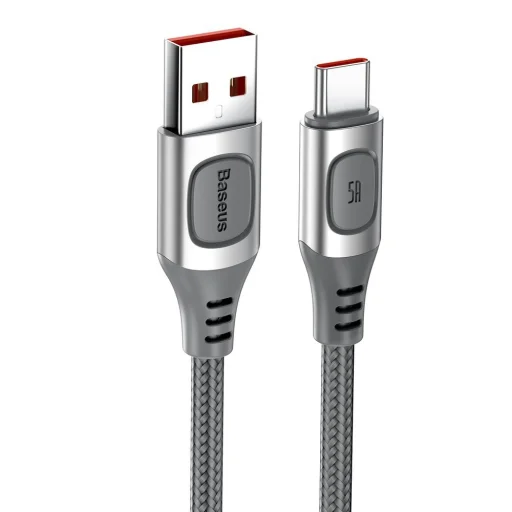 Baseus USB - USB Type C kábel Quick Charge, Power Delivery 5A 1m ezüst (CATSS-A0S) - 2