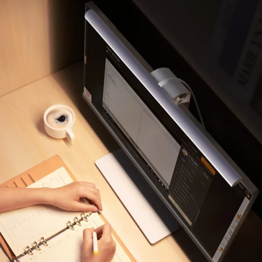 Baseus i-work series USB kijelző felé helyezhető megvilágítás fehér (DGIWK-B02) - 12