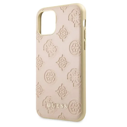 Guess GUHCN58PELLP dombornyomott mintás tok iPhone 11 Pro pink - 2