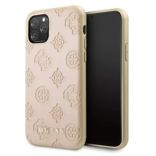 Guess GUHCN58PELLP dombornyomott mintás tok iPhone 11 Pro pink - 1