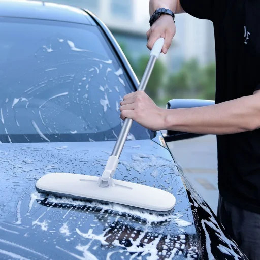 Baseus 2x cserélhető tisztító ruha autómosó nyélhez szürke (CRTB-A0G) - 10