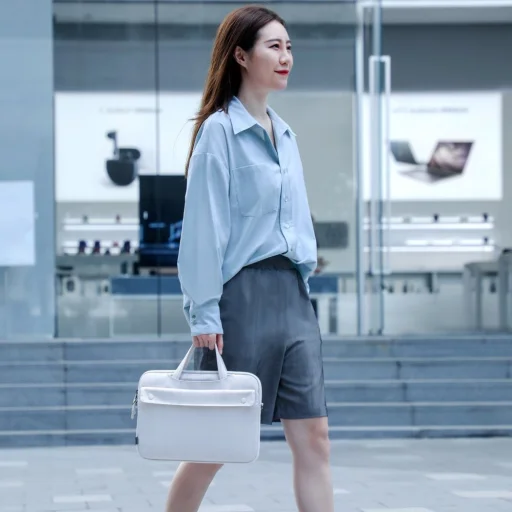 Baseus Basics Series 13'' laptop táska fehér (LBJN-G02) - 6