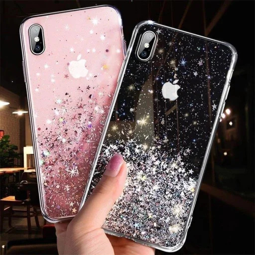 iPhone 12 mini Wozinsky Star csillogó flitteres tok fekete - 11