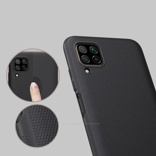 Nillkin Super Frosted Shield tok + kihajtható támaszték Huawei P40 Lite / Nova 7i / Nova 6 SE fekete - 9