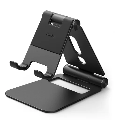 Ringke Super Folding állítható telefon/ tablet állvány fekete - 1