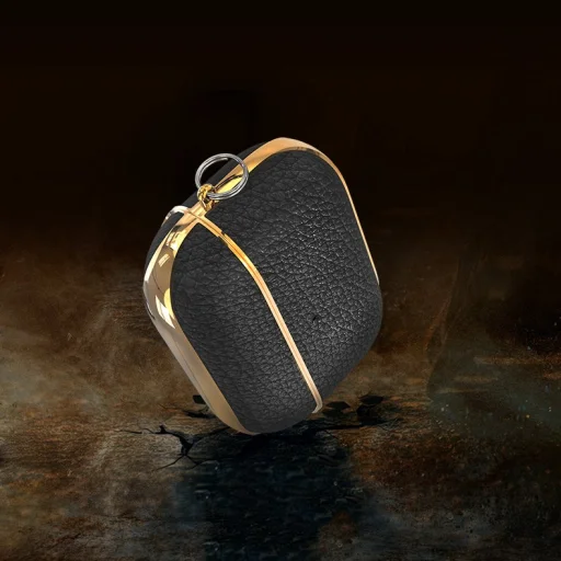 Kingxbar Bőr tok AirPods Pro 1/2 fekete - 3