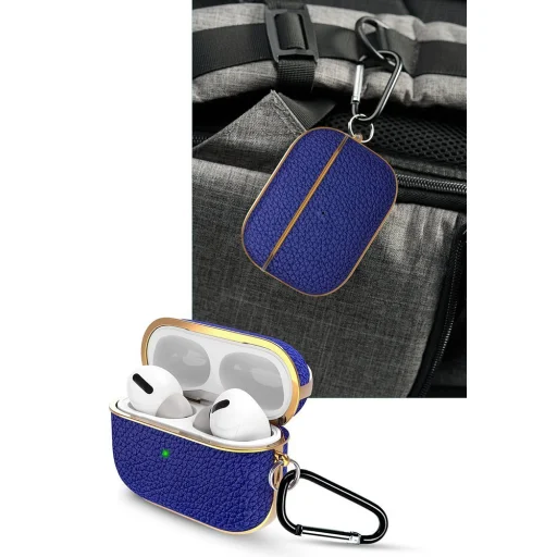 Kingxbar Bőr tok AirPods Pro 1/2 fekete - 8