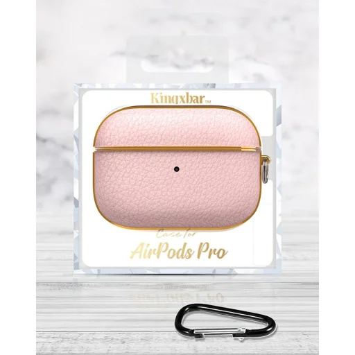 Kingxbar Bőr tok AirPods Pro 1/2 fekete - 10