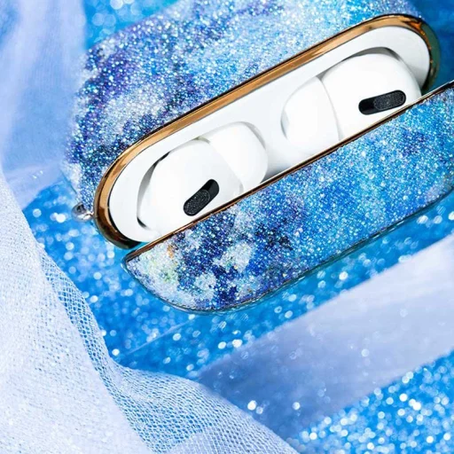 Kingxbar Rainbow flitteres tok AirPods Pro 1/2 ezüst - 11