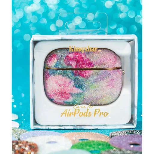 Kingxbar Rainbow flitteres tok AirPods Pro 1/2 ezüst - 14