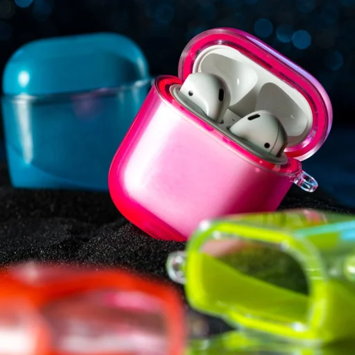 Kingxbar Galaxy tok Airpods 1/2 tok ezüst színben - 11