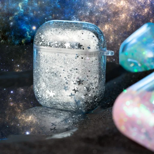 Kingxbar Galaxy tok Airpods 1/2 tok ezüst színben - 3