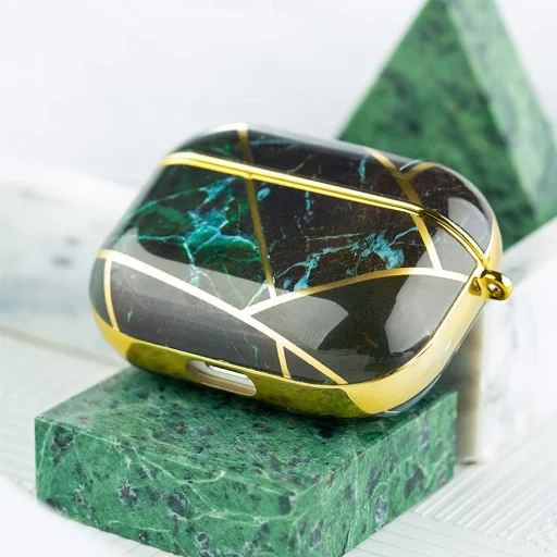 Kingxbar Jade AirPods Pro 1/2 tok fekete-zöld színben - 8