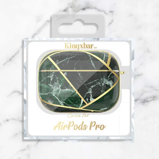 Kingxbar Jade AirPods Pro 1/2 tok fekete-zöld színben - 10