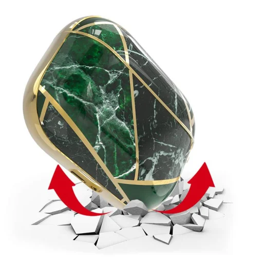 Kingxbar Jade AirPods Pro 1/2 tok fekete-zöld színben - 3