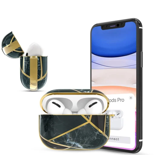 Kingxbar Jade AirPods Pro 1/2 tok fekete színben - 5