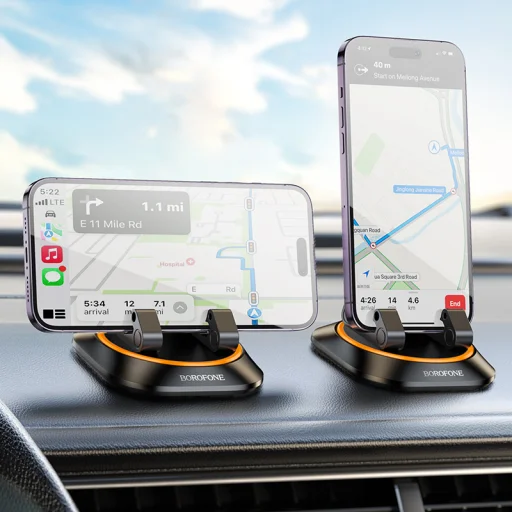 Borofone autós telefontartó BH116 Vicktory műszerfalra fekete - 8