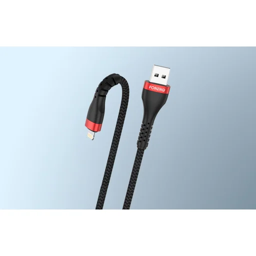 Foneng Cable X82 - USB to Lightning - 3A 1 méter fekete - 6