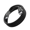 BenksCable D46 fonott - Type C - Lightning - PD 27W 3A 2 méter fekete thumbnail
