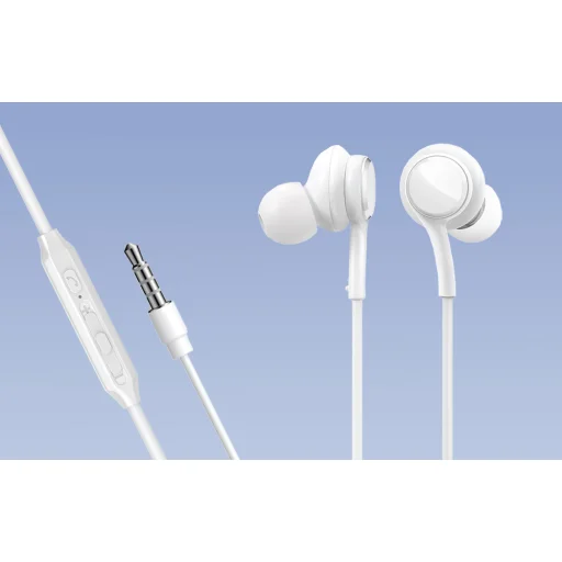 Vezetékes Fülhallgató JR-EW02, Fél in Ear (Fehér) - 4
