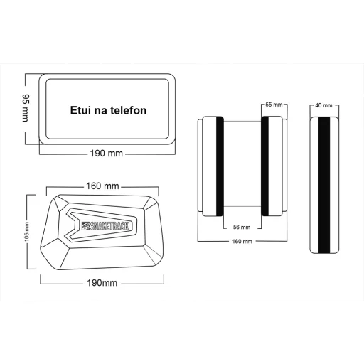 Snake Track kerékpár váztáska dupla - 5