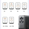 Joyroom JR-TCW02 65W utazó adapter univerzális EU/US/JP/AU/UK/CN - Fekete thumbnail