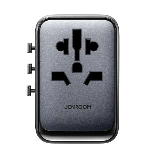 Joyroom JR-TCW02 65W utazó adapter univerzális EU/US/JP/AU/UK/CN - Fekete - 3