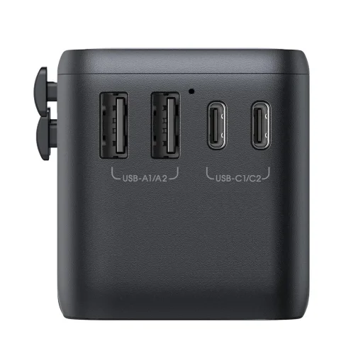 Joyroom JR-TCW02 65W utazó adapter univerzális EU/US/JP/AU/UK/CN - Fekete - 5